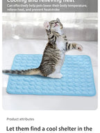 Pet Cooling Mat for Cats & Small Dogs, Summer Sleeping Pad