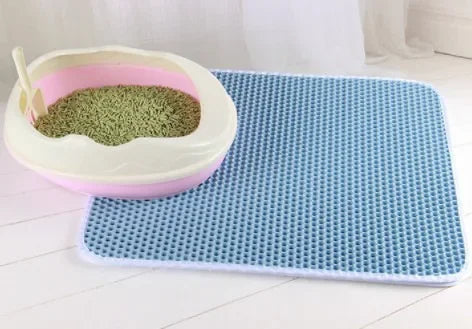 Cat Litter Mat – Double Layer Waterproof Litter Box Mat