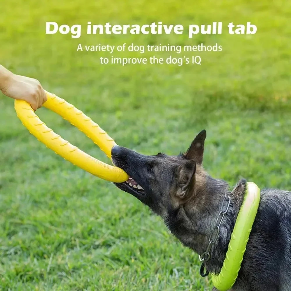 Dog Pull Ring Toy, Interactive EVA Training & Floating Toy