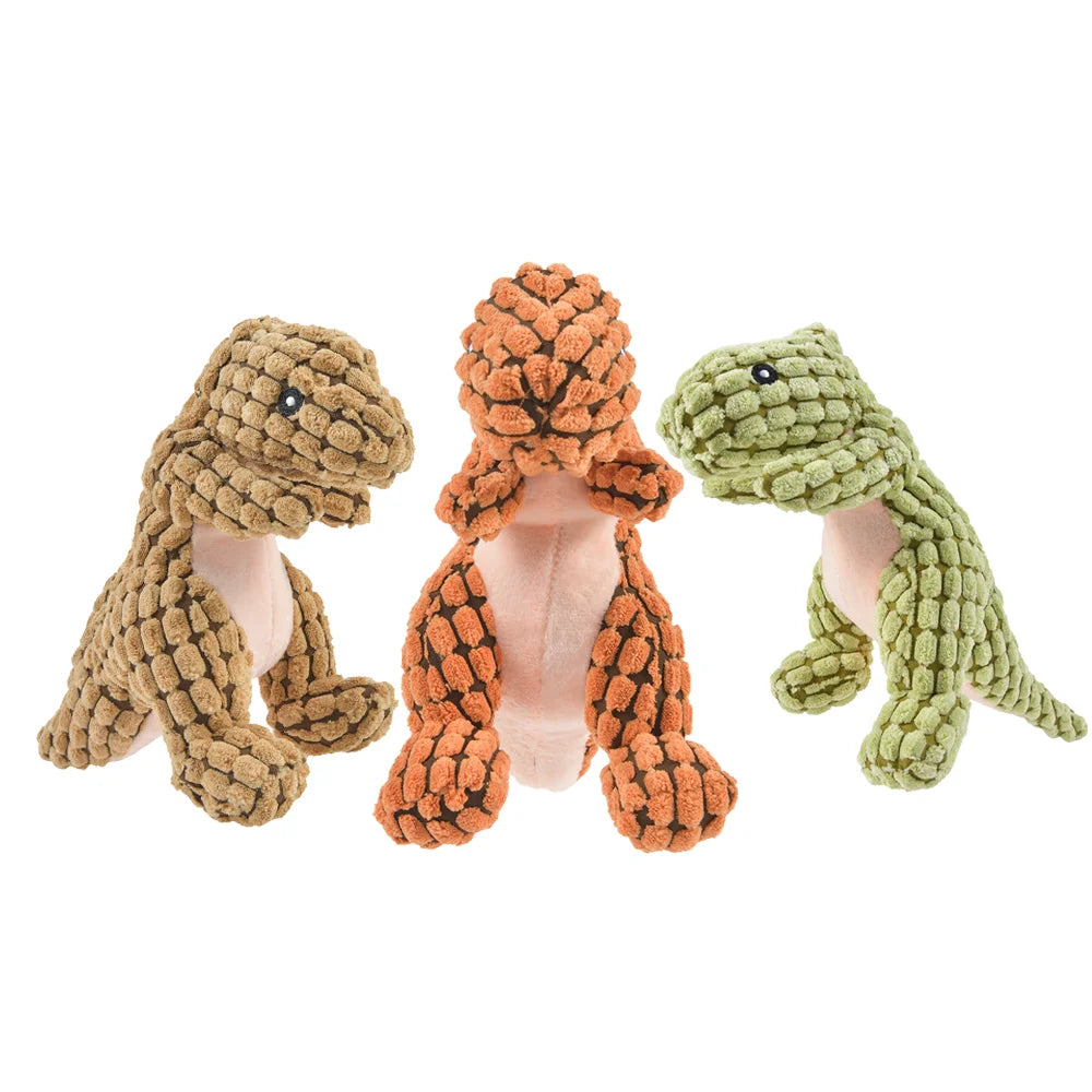 Plush Dog Toy, Dinosaur Chew Toy for Small Dogs
