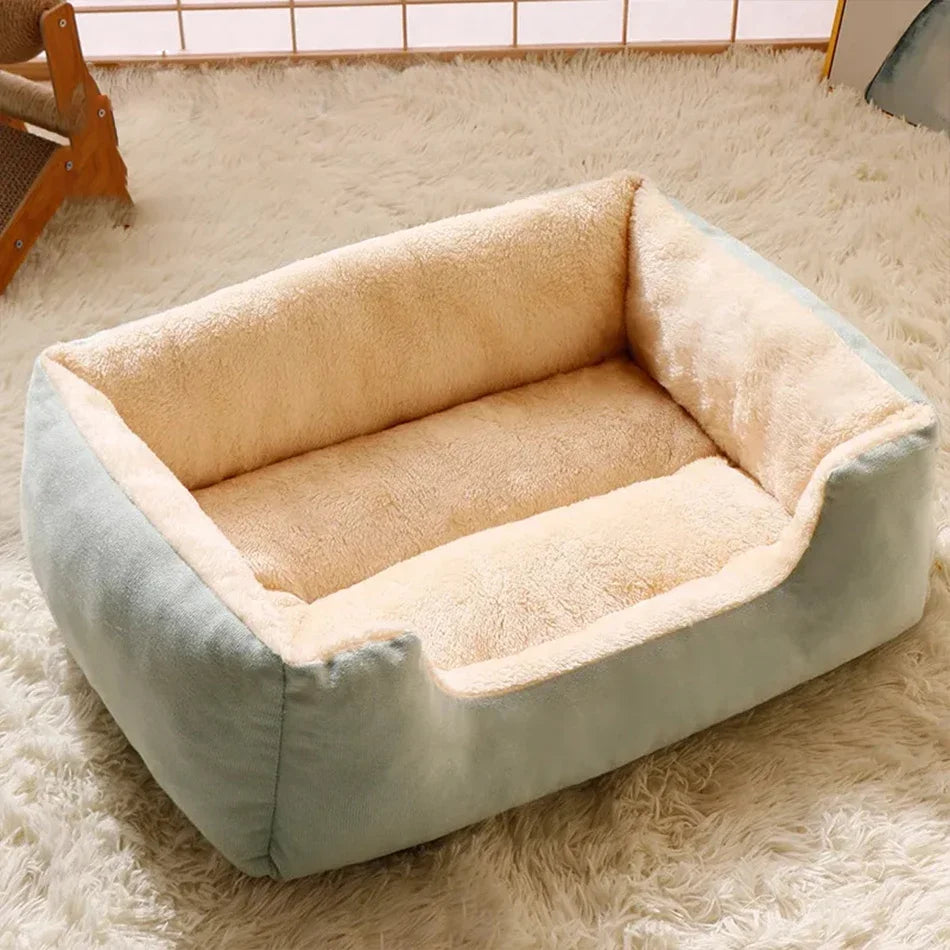 Plush Cat Bed Soft Cushion Pet Bed for Cats & Small Dogs