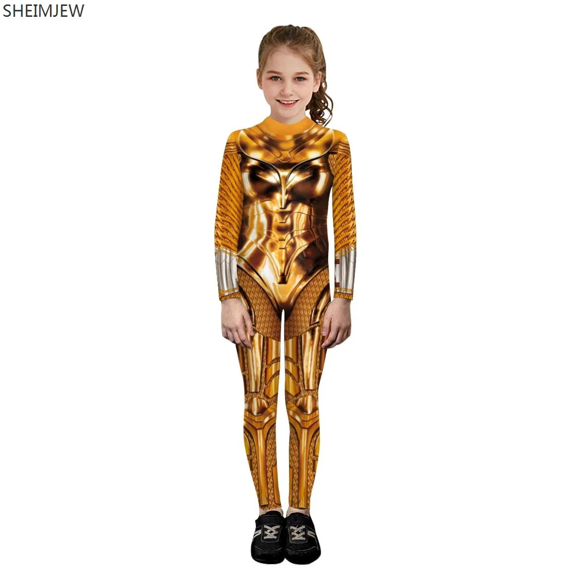 POP1 Children Punk Robot Cosplay Costumes Boys Girls Zentai Suit Muscle Skeleton Print Jumpsuit Halloween Party Kids Bodysuit
