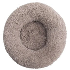 Plush Dog Bed Round Soft Calming Bed for Small Large Dogs & Cats