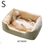 Plush Cat Bed Soft Cushion Pet Bed for Cats & Small Dogs