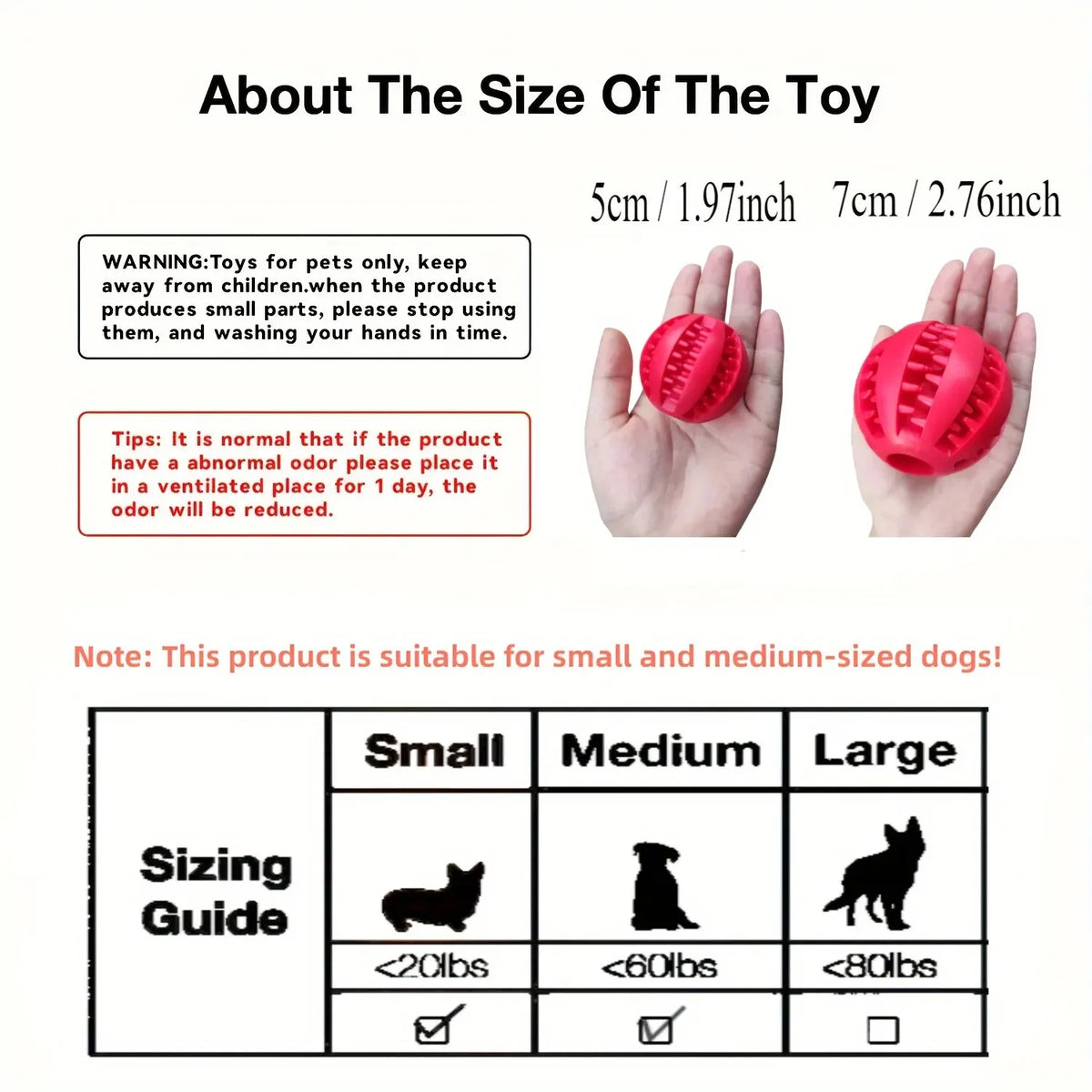 Dog Treat Ball – Rubber Chew & Teeth Cleaning Toy