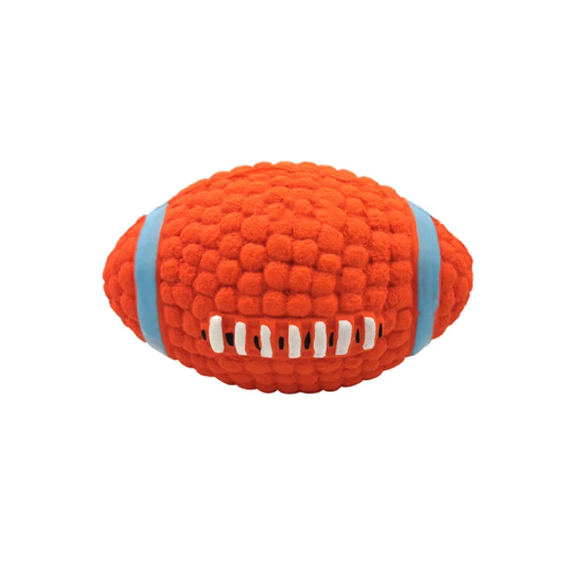 Squeaky Dog Ball, Rubber Interactive Chew & Training Toy