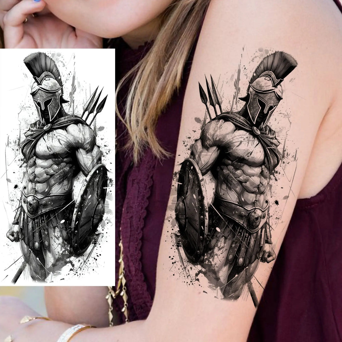 1 Sheet Evil Grim Reaper Skull Temporary Tattoos For Men Women Waterproof Fake Tattoos 3D Dragon Scorpion Warrior Tatoo Stickers