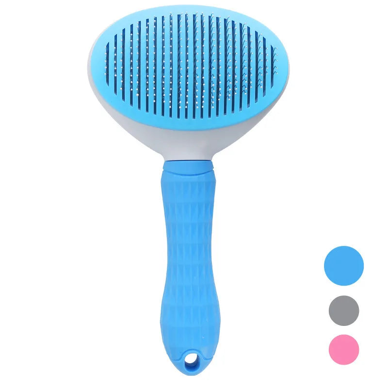 Dog Grooming Brush Self Cleaning Pet Hair Removal Comb