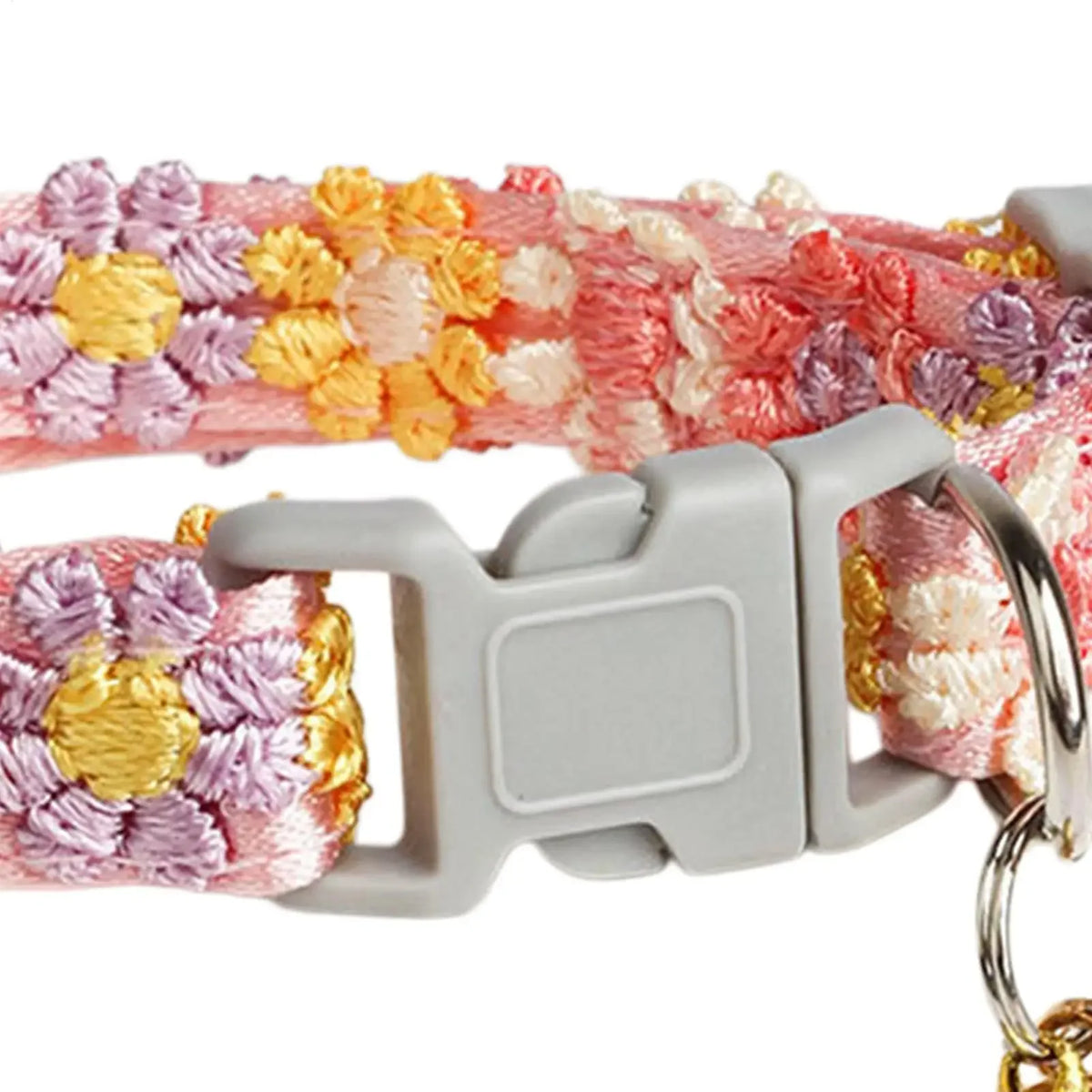 Embroidered Cat Collar with Bell – Breakaway Safety Buckle