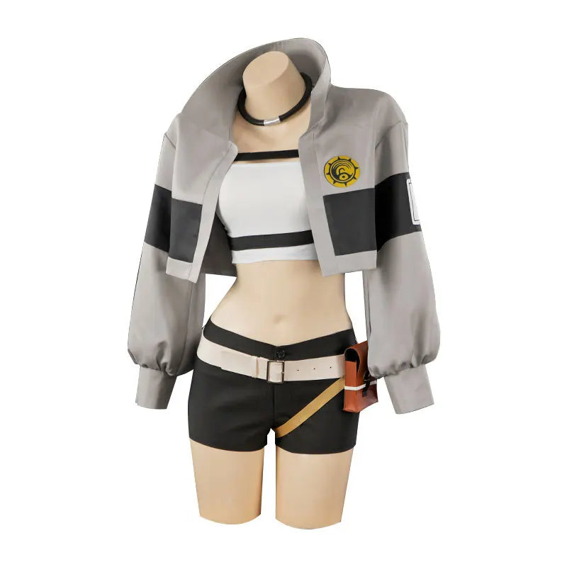GACHIAKUTA Anime Ludo Enjin Zanka Riyo Reaper Cosplay With Four Characters Clothes And Four Wigs Cosplay Costume Anime Full Suit