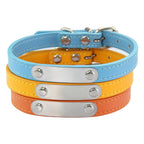 Personalized Dog Collar – Engraved Leather Pet ID Collar