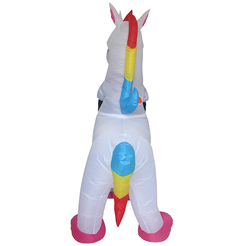 Full Coverage Dinosaur Horse Inflatable Suit Adult Wear Animal Cartoon Doll Costume Halloween Cosplay Clothing Prop