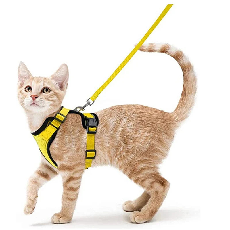 Cat Harness and Leash – Soft Adjustable Vest for Walking