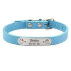 Personalized Dog Collar – Engraved Leather Pet ID Collar