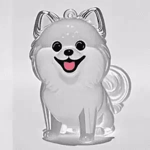 Adorable Cat Hair Storage Pendant Keychain Transparent Cat/Dog Hair Storage Container for Pet Lover DIY Pet Memorial Keychain