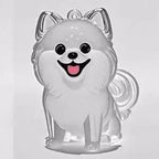 Adorable Cat Hair Storage Pendant Keychain Transparent Cat/Dog Hair Storage Container for Pet Lover DIY Pet Memorial Keychain