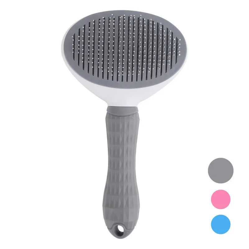 Dog Grooming Brush Self Cleaning Pet Hair Removal Comb