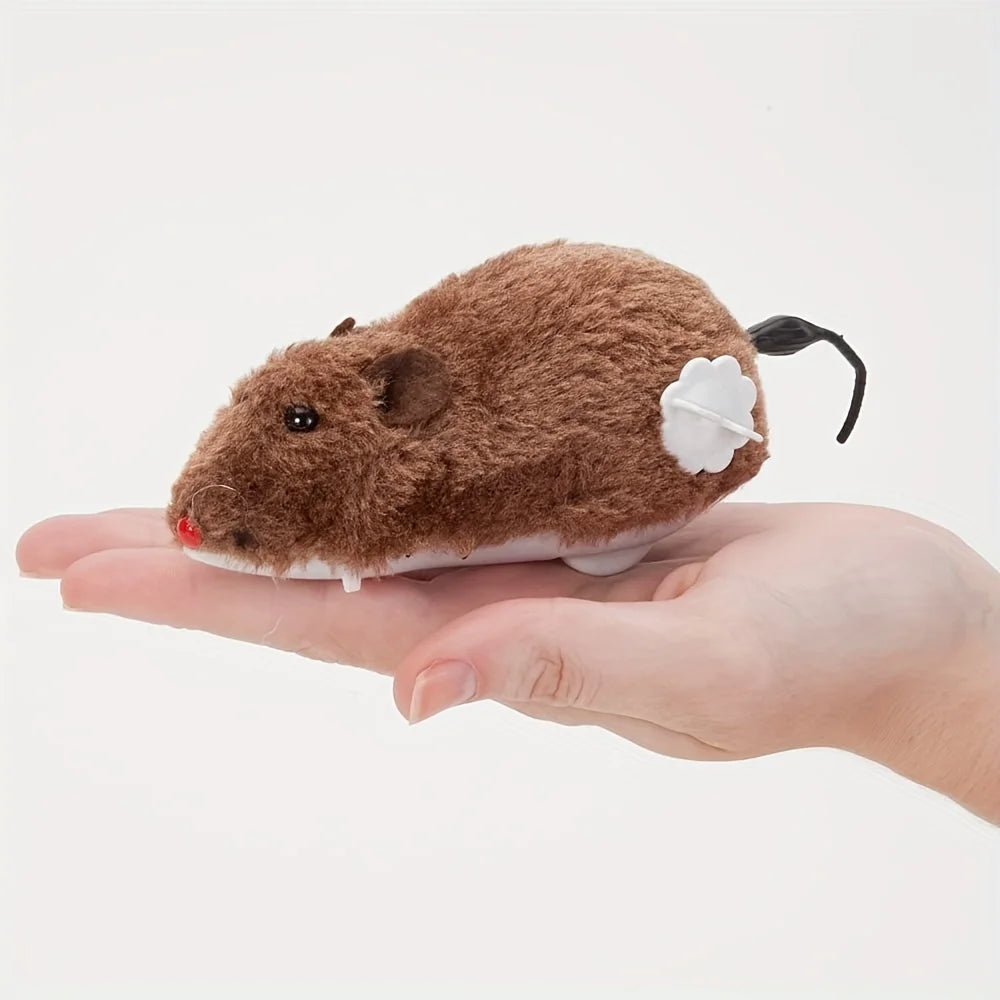 Wind Up Mouse Toy for Cats, Interactive Moving Cat Toy