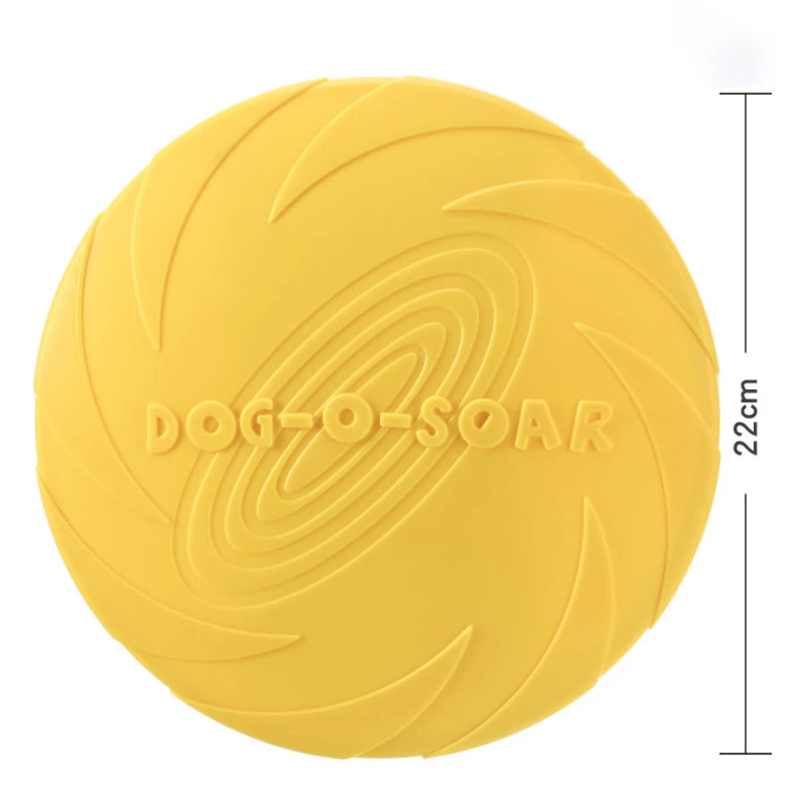 Dog Flying Disc, Soft Rubber Outdoor Toy for Training and Fetch