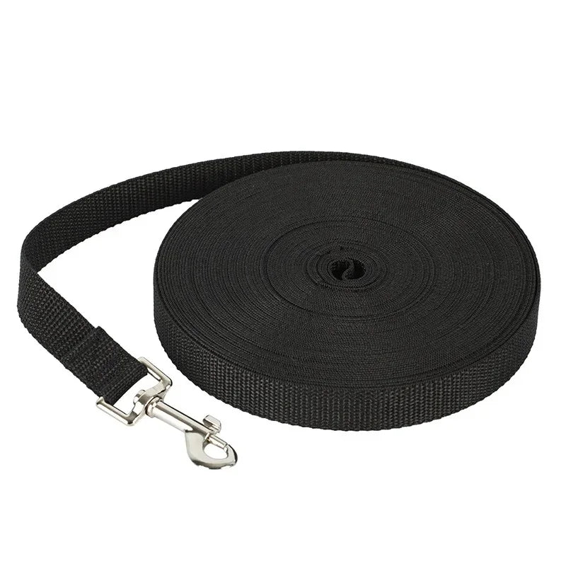 Long Dog Training Leash – Nylon Lead for Outdoor Walking