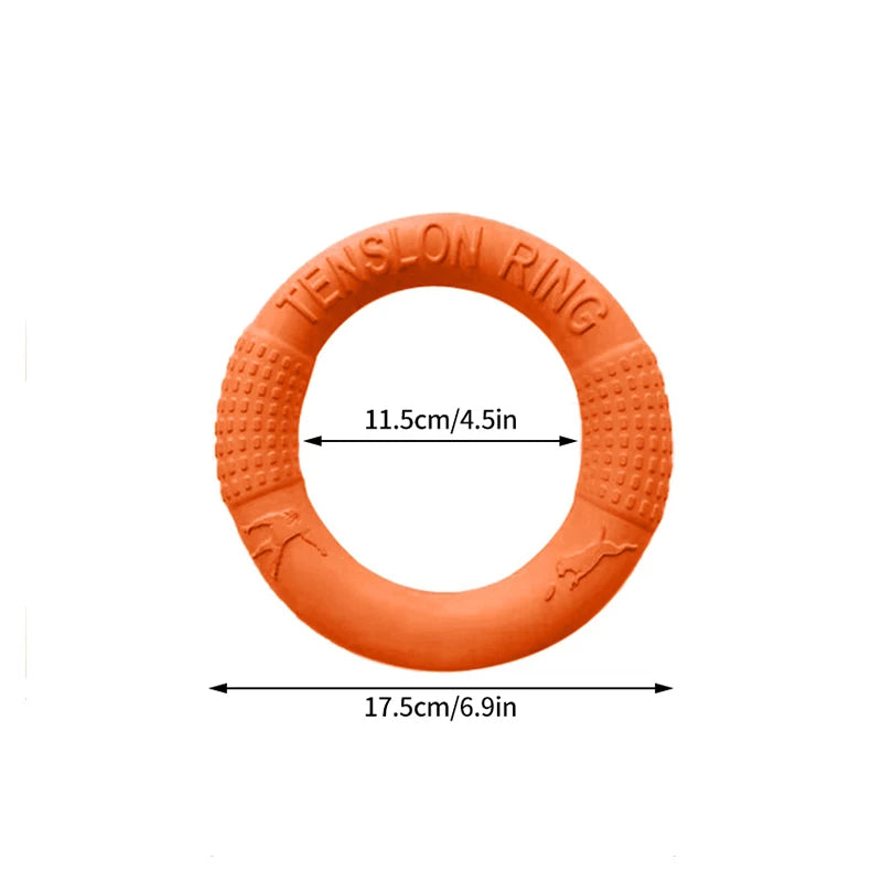 Dog Training Ring – Rubber Flying Disc Toy