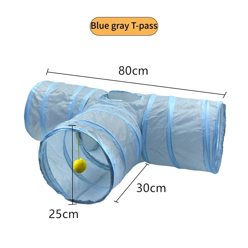 Cat Tunnel Pet Supplies Cat S T Pass Play Tunnel Foldable Cat Tunnel Cat Toy Breathable Drill Barrel for Indoor loud paper