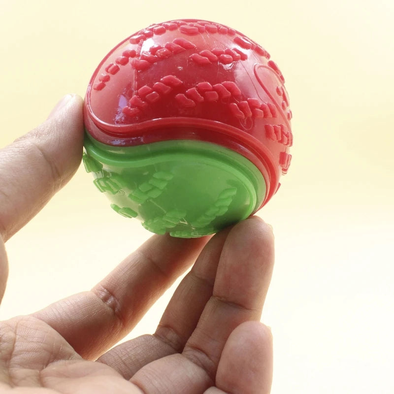 Squeaky Dog Ball – Interactive TPR Teeth Cleaning Toy