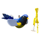 Interactive Bird Cat Toy, Hanging Plush Toy with Sound