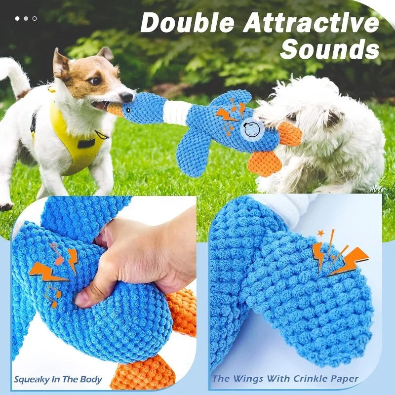 Plush Dog Toy – Squeaky Interactive Chew Toy for Pets