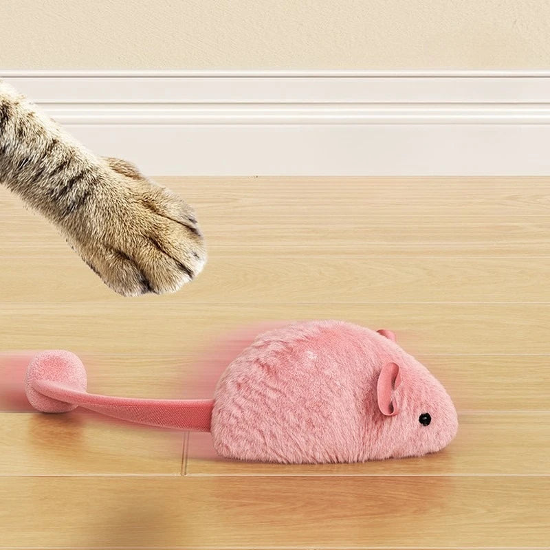 Interactive Cat Toy Mouse – Plush Squeaky Toy
