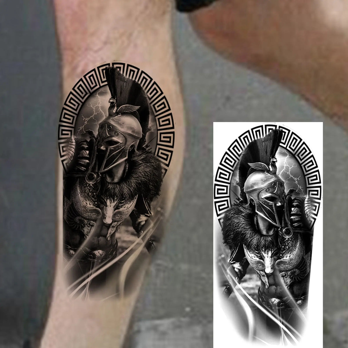 1 Sheet Evil Grim Reaper Skull Temporary Tattoos For Men Women Waterproof Fake Tattoos 3D Dragon Scorpion Warrior Tatoo Stickers